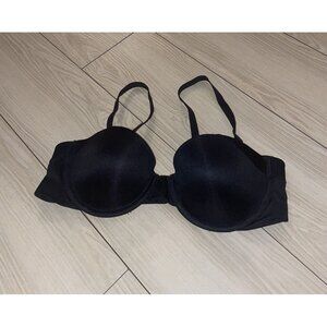 Maidenform 06900J Smooth Finish Demi Strapless Bra Lined UW Womens 34A Black New